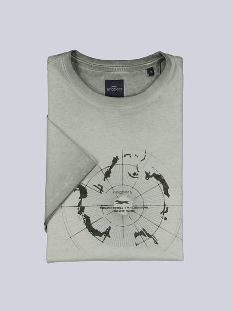engbers Herren T-Shirt mit Print , Gruen