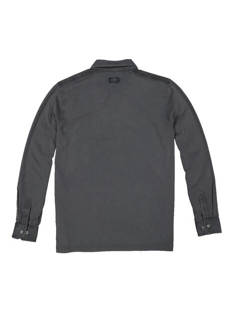 engbers Herren Langarm-Shirt mit Polokragen , Grau
