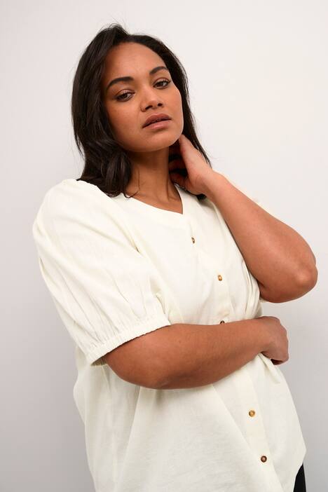 Blouse met korte mouwen Regular fit