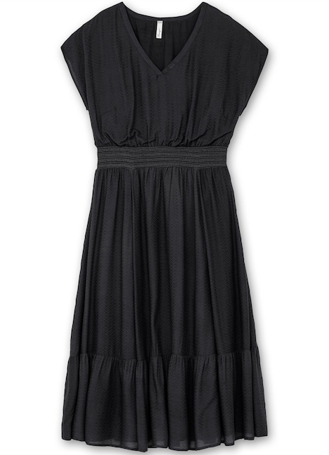 Maxikleid Kurzarm Uni