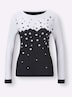 Pullover Langarm Jacquard Mehrfarbig