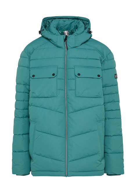 Gesteppte Jacke mit abnehmbarer Kapuze