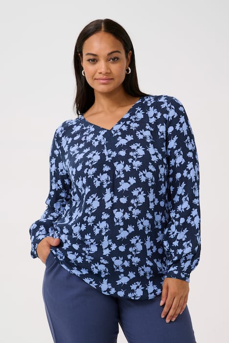 Langarm-Bluse Regular fit