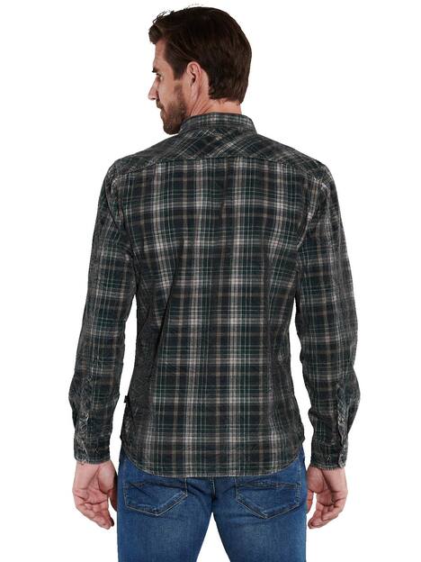 engbers Herren Langarm-Hemd aus Cord , Indigoblau