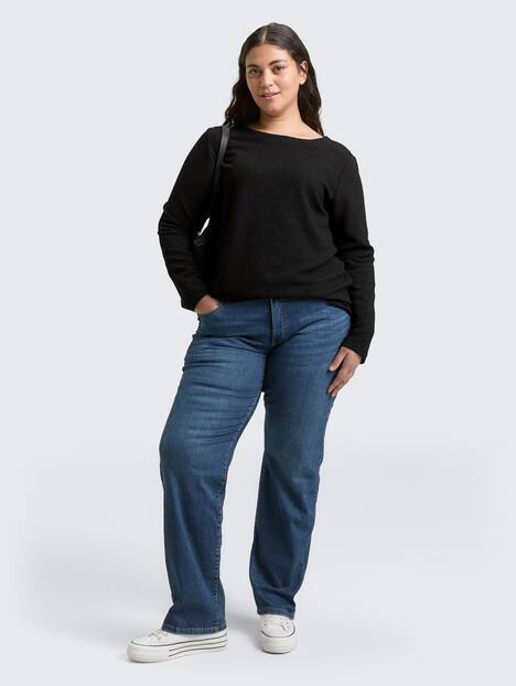 Sweatshirt mit Glitzer-Effekt