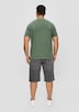 T-Shirt mit Garment Dye und Henley-Ausschnitt