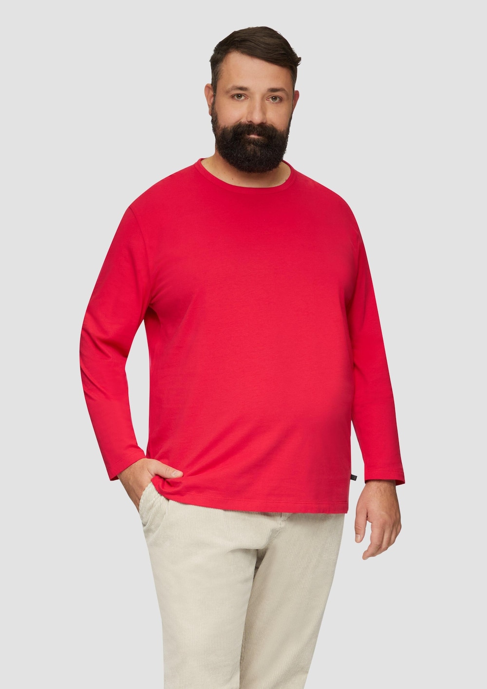 Softes Langarmshirt aus Baumwolljersey
