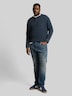 Henley Langarmshirt mit Waffelstruktur