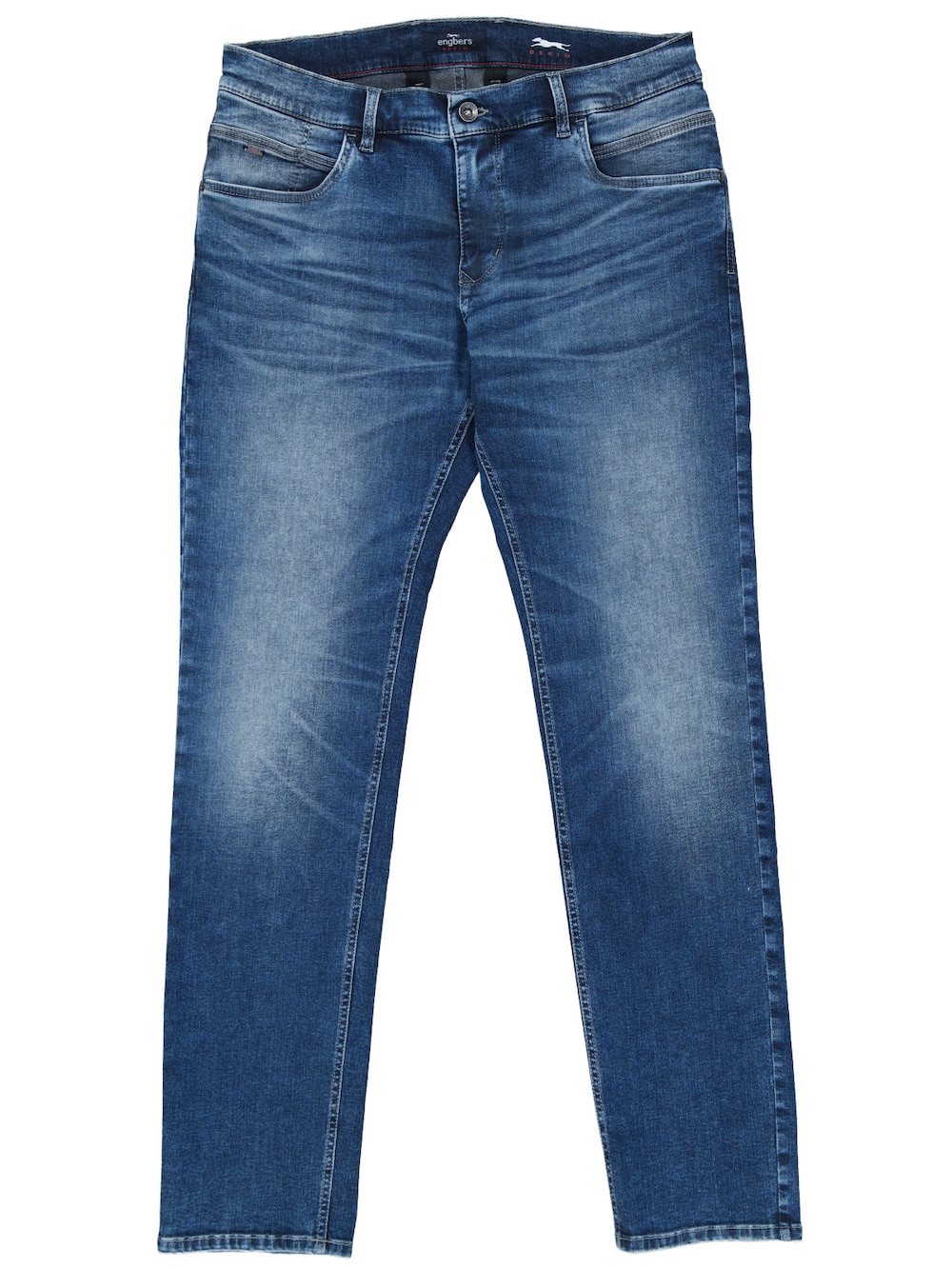 Herren Jeans 5-Pocket Superstretch , Taubenblau