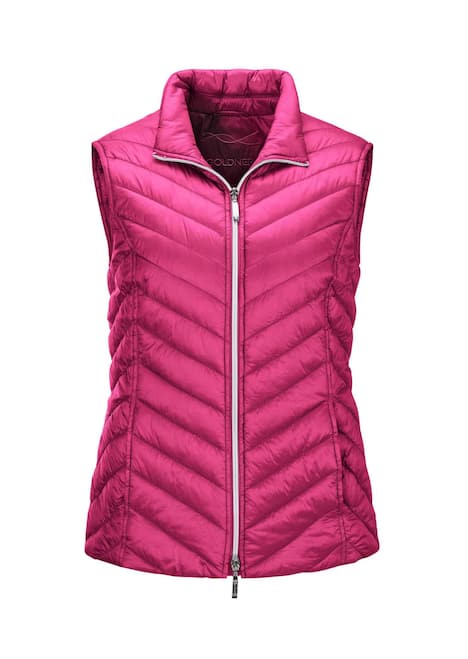 GOLDNER Gewatteerde bodywarmer Figuurvriendelijk vest met lichte wattering