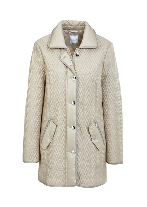 GOLDNER Gewatteerd jack Lang jack met bijzondere stiksels