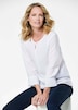 Viskosebluse mit 3/4-Ärmeln, Rundhals