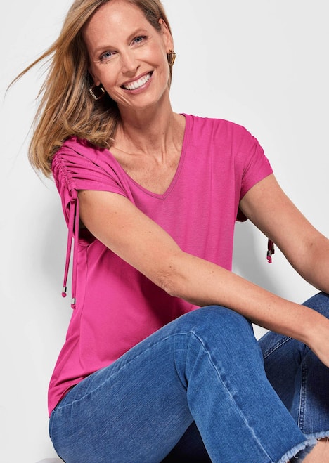 Kurzarm Viskose-Oberteil