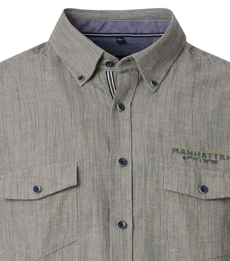 Freizeithemd Kurzarm gestreift Casual Fit