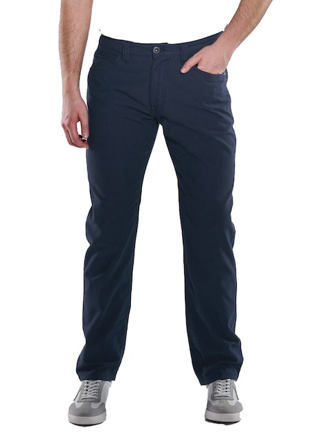 Herren 5-Pocket-Hose regular , Royalblau