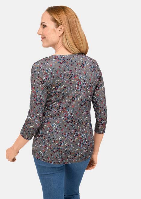 Kombinierfreundlich gemustertes Shirt