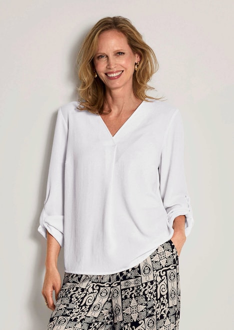 Elegante basic blouse met V-hals