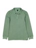 Herren Poloshirt langarm , Gruen