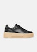 Sneaker mit Plateau-Sohle und Leo-Detail