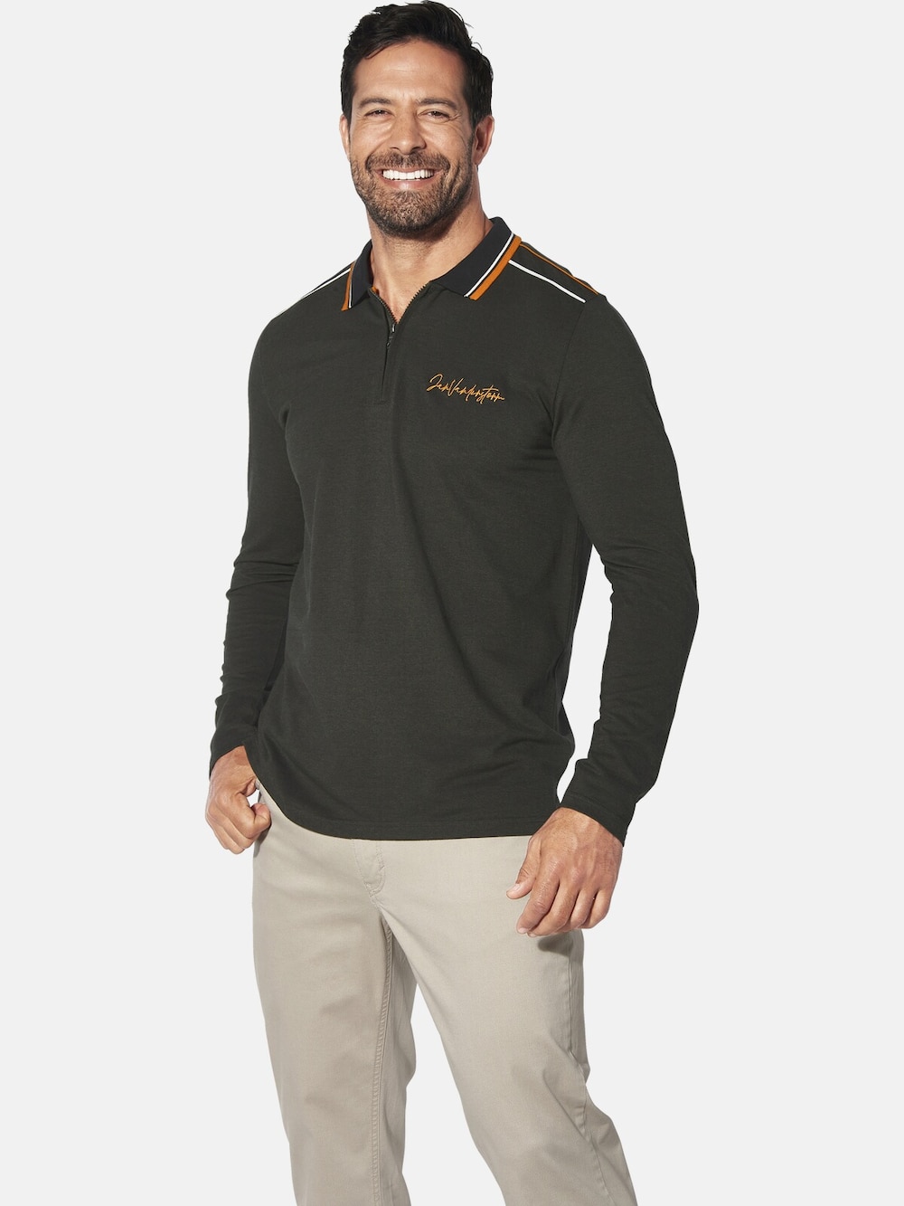Jan Vanderstorm Langarm-Poloshirt ERIKELL