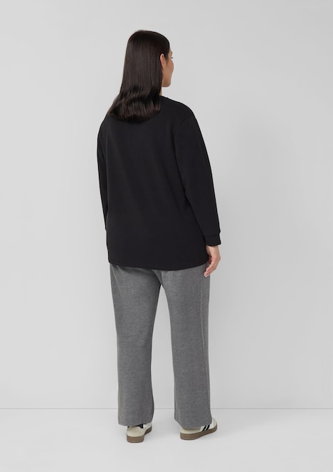 Scuba-Sweatshirt im Relaxed Fit mit Prägung