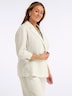 Leinen-Blazer 3/4-Arm Reverskragen