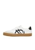 Sneaker in Leder-Optik mit Artwork-Details