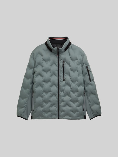 Hybrid Lightweight Steppjacke mit verstaubarer Kapuze