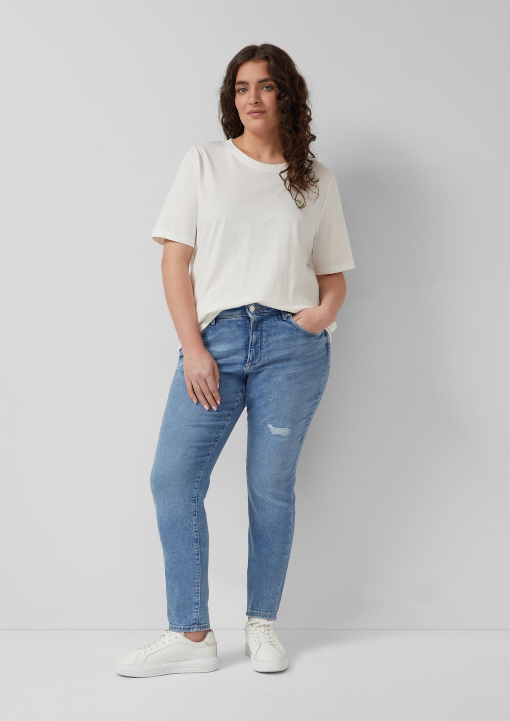Jeans / Skinny Fit / Mid Rise / Skinny Leg / Destroyed-Effekt