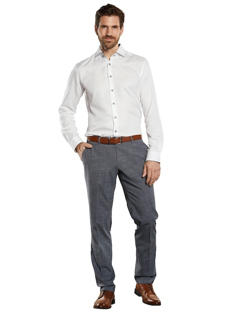Herren Anzughose regular , Brilliantblau