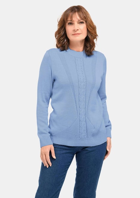 Pullover Pullover mit streckendem Zopfmuster