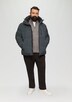 Wasserabweisende Steppjacke mit abnehmbarer Kapuze