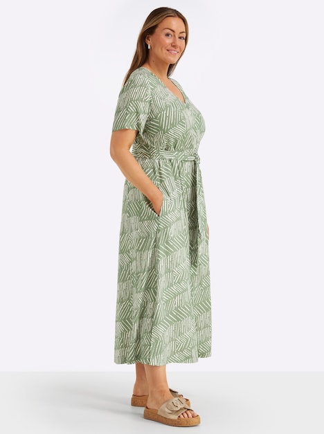 Kleid Kurzarm Ohne Kragen