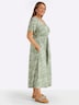 Kleid Kurzarm Ohne Kragen