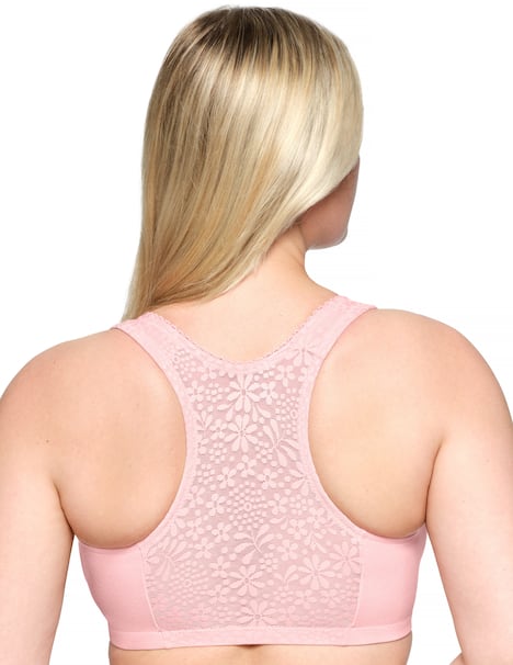 Baumwoll-BH mit Vorderverschluss und T-Rücken