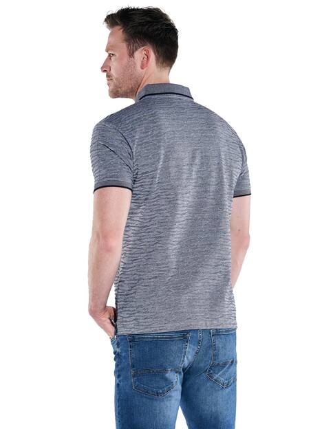 engbers Herren Polo-Shirt strukturiert , Schwarz