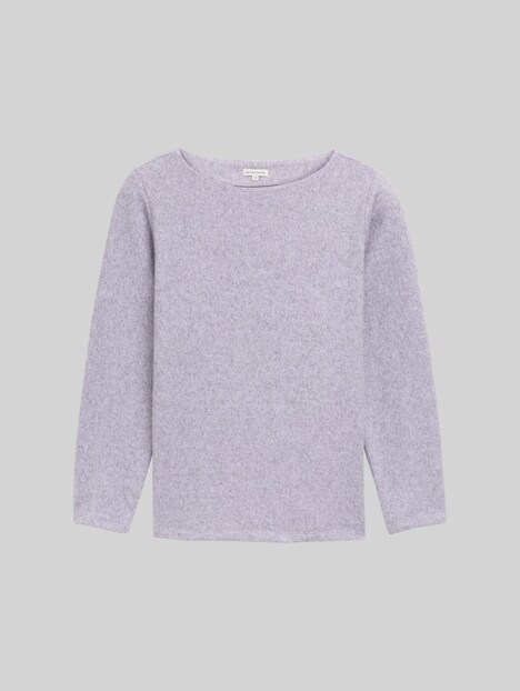 Soft-Touch Sweatshirt mit Knopfdetails