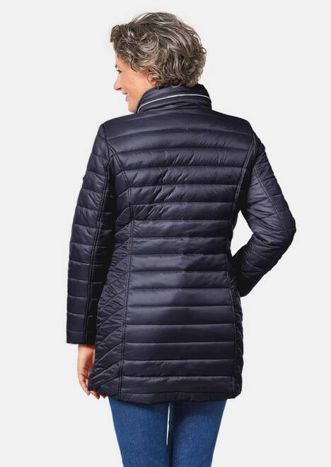 GOLDNER Gewatteerd jack Flatteus, licht, lang gewatteerd jack