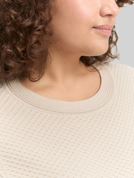 Loose Fit Strickpullover aus Baumwolle