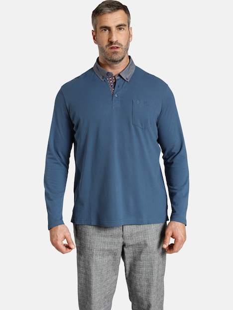 Charles Colby Langarm-Poloshirt DUKE BRENNAN