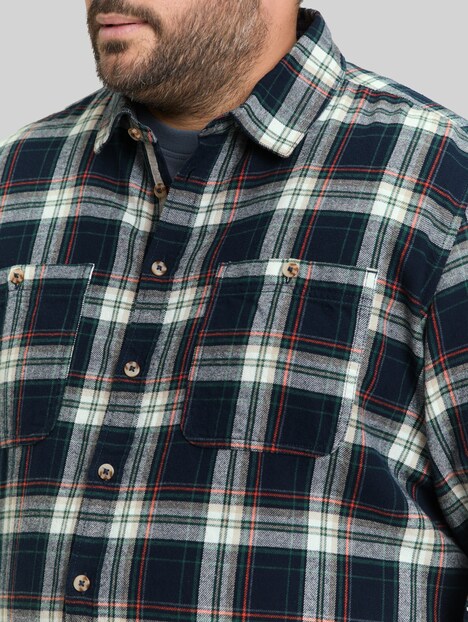 Comfort Fit Flanell-Hemd mit Karomuster