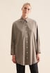 Damen Longbluse - Uni Melange