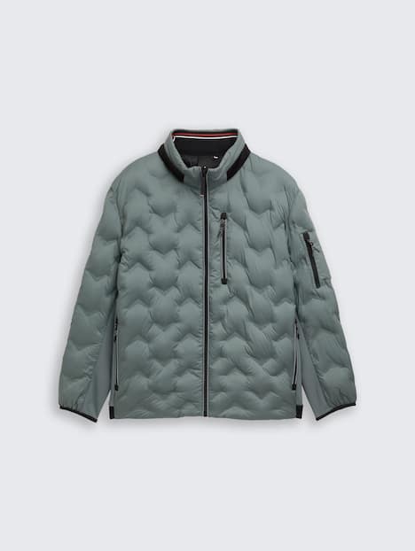 Hybrid Lightweight Steppjacke mit verstaubarer Kapuze