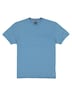 Herren Rundhals T-Shirt mit Badge an der Brust , Royalblau
