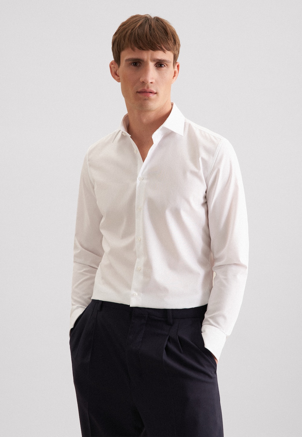 Herren Business Hemd - Uni
