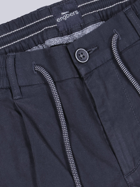 Herren Chino-Bermuda mit Tunnelzug , Marineblau