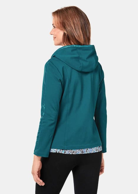 bequeme Freizeitjacke mit Kapuze