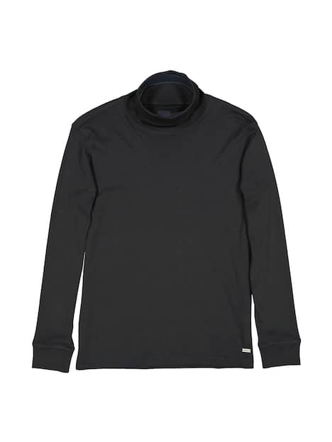 engbers Herren Langarm-Shirt mit Rollkragen , Schwarz