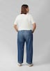 Cropped Jeans / Mid Rise / Straight Fit / mit Saumdetails