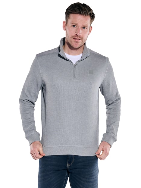 engbers Herren Sweatshirt regular , Silbergrau